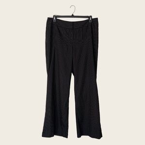 Chico's Black & White Seasonless Pinstripe Pants